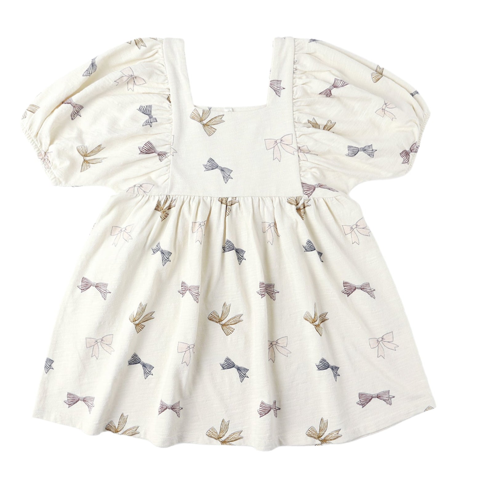 Rylee & Cru Cream Knit Bow Dress