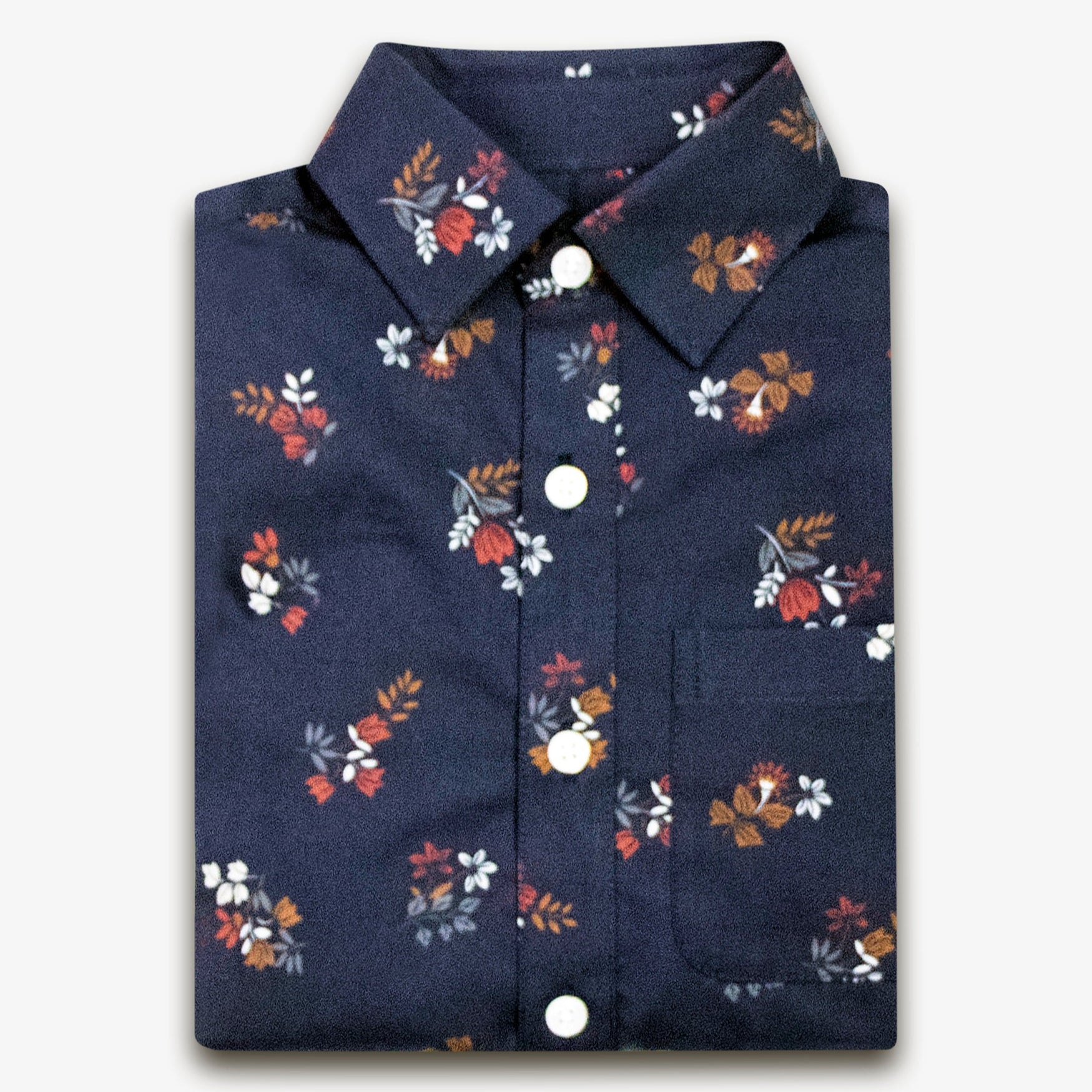 Navy Floral Shirt