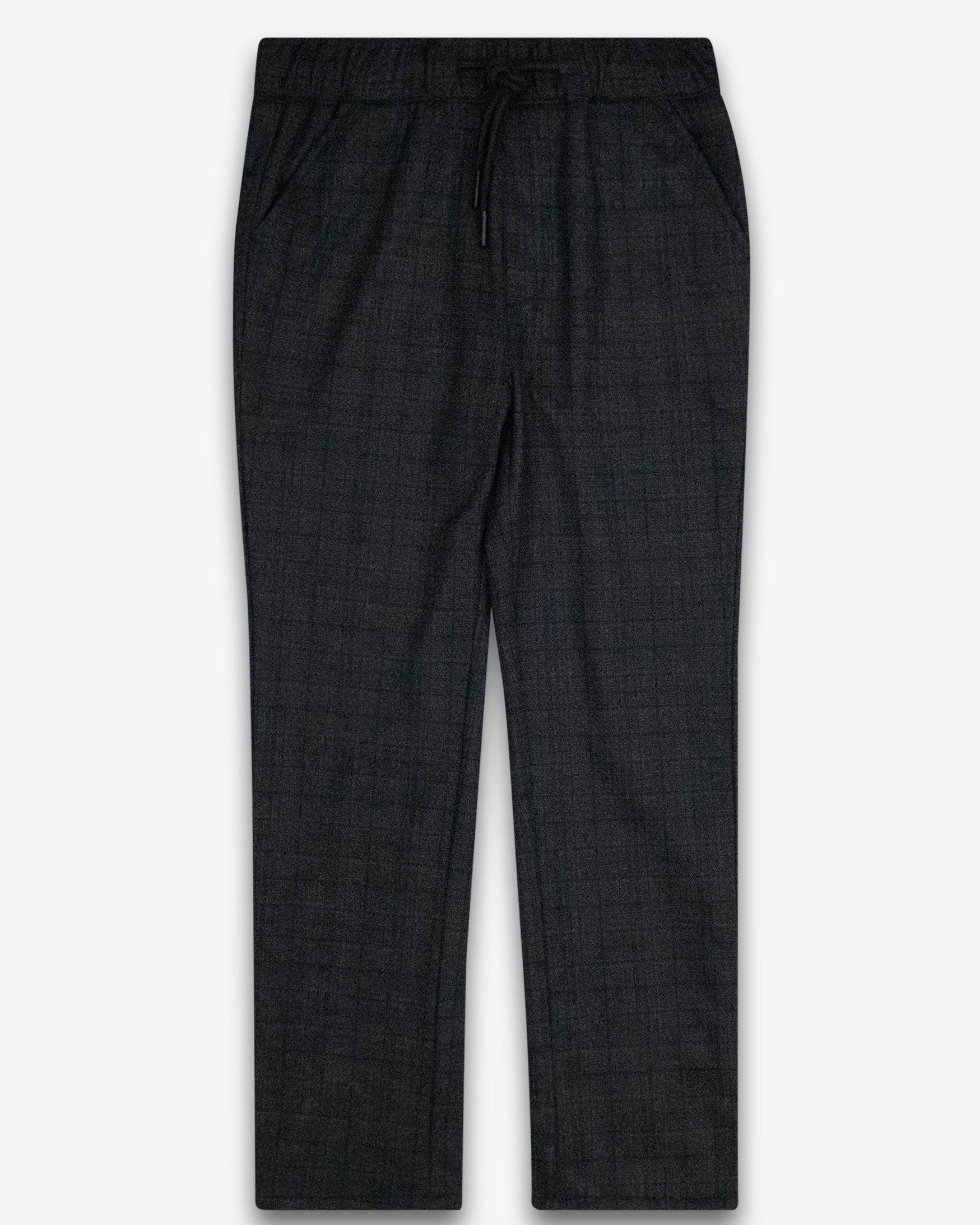Charcoal Plaid Stretch Pant