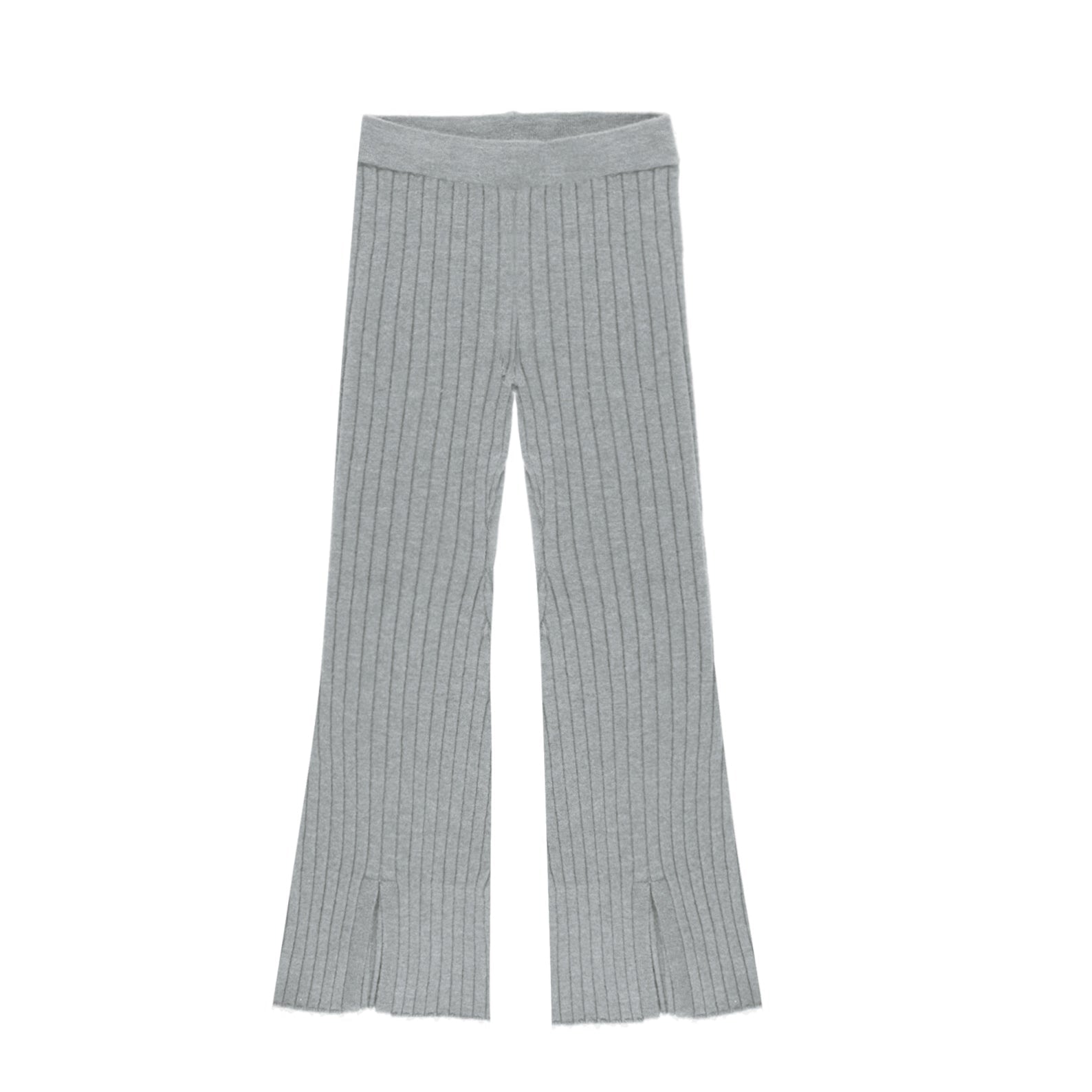 Rylee & Cru Dusty Blue Rib Knit Pant