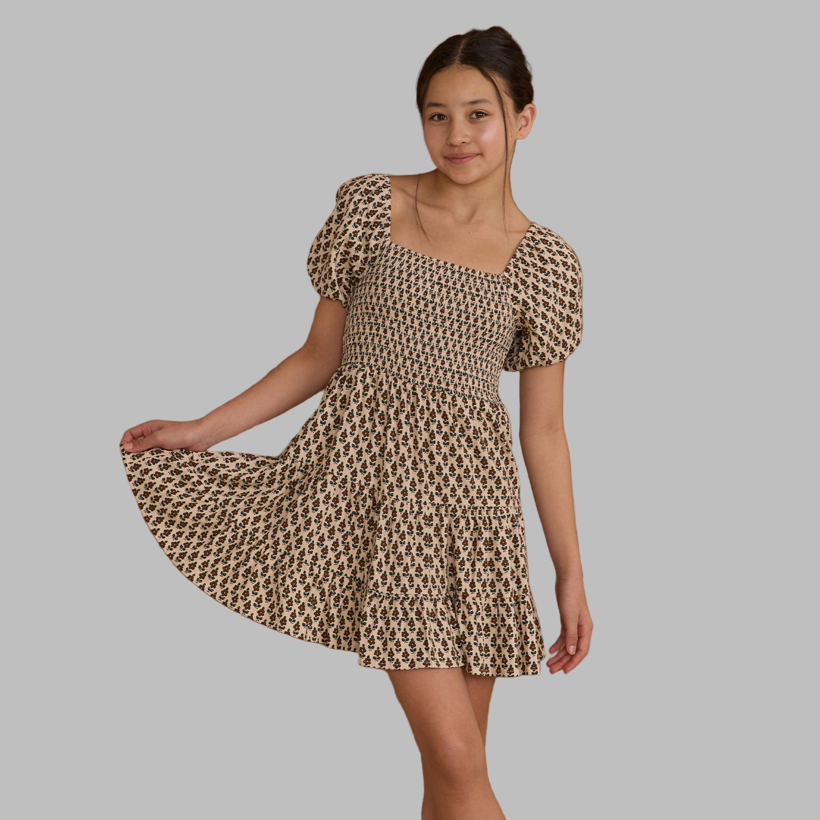 Rylee Cru Harvest Forest Peasant Dress