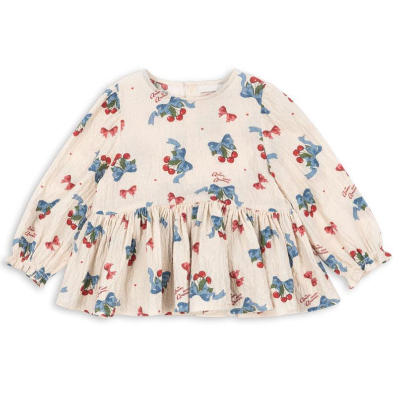 Konges Slojd Elin Cherries & Bows Blouse