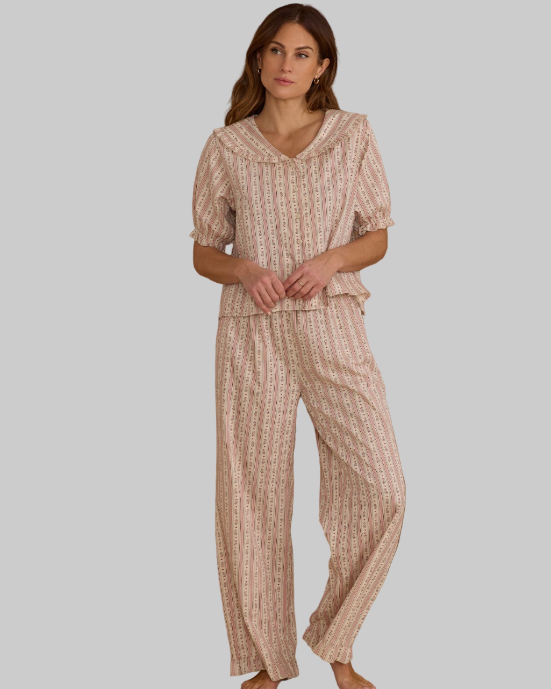 Rylee Cru Women's Candycane Stripe PJ's