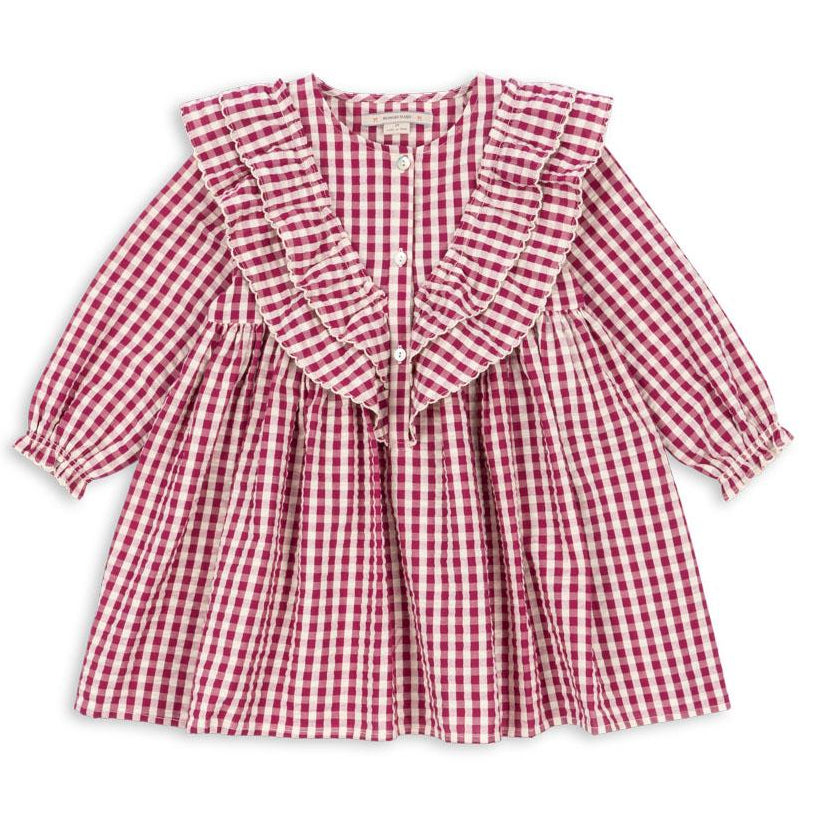 Konges Slojd Red Gingham Ruffle Dress