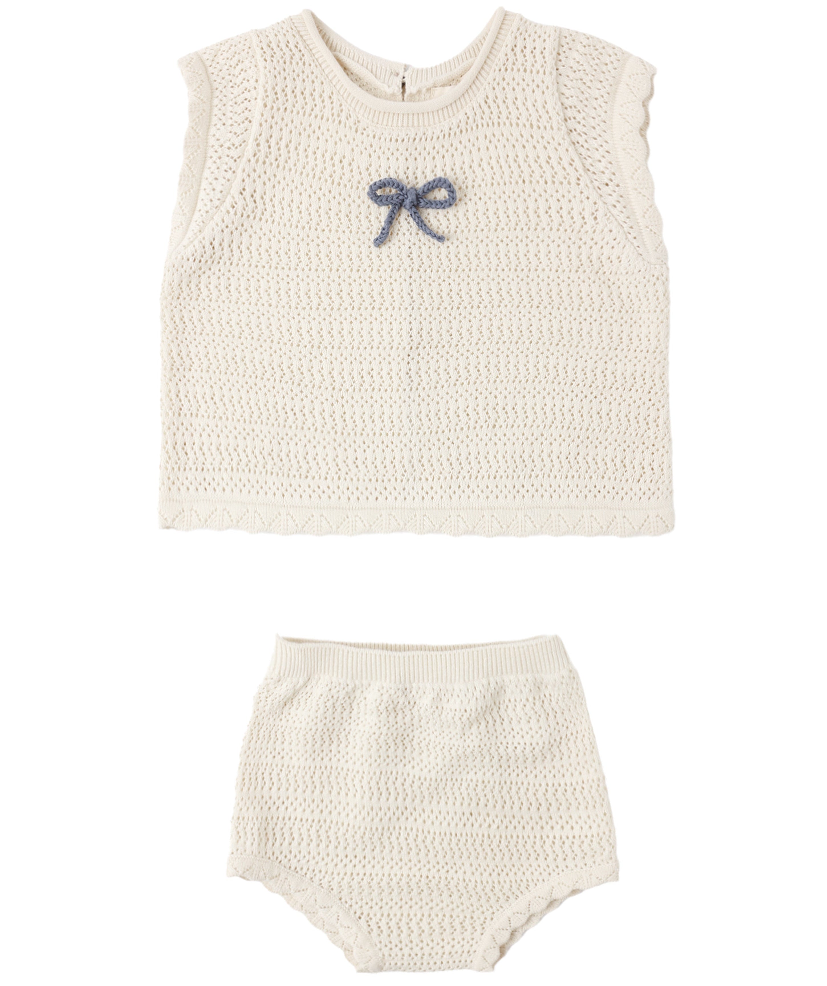 Rylee Cru Cream Piontelle Bloomer Set