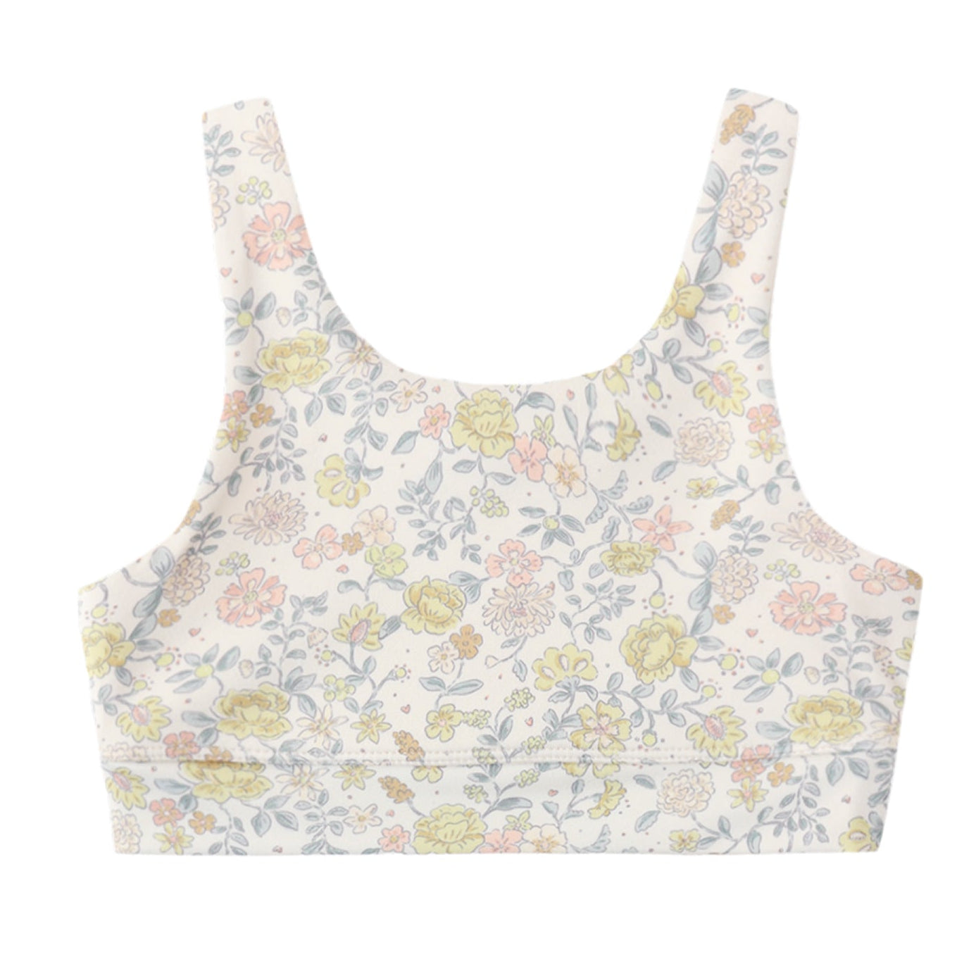 Citron Floral Sports Tank Rylee Cru
