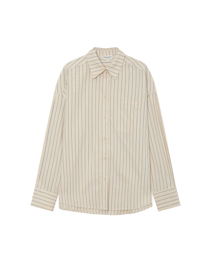 Valerie Vanilla Pinstripe Shirt