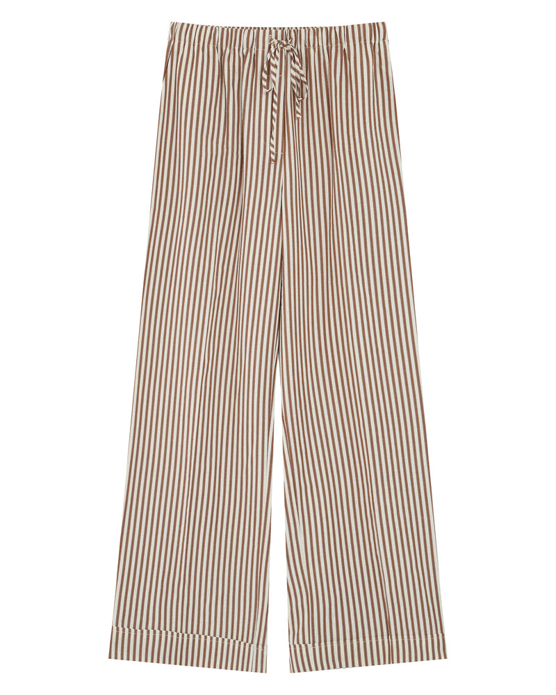 Volute Brown Seersucker Wide Pant