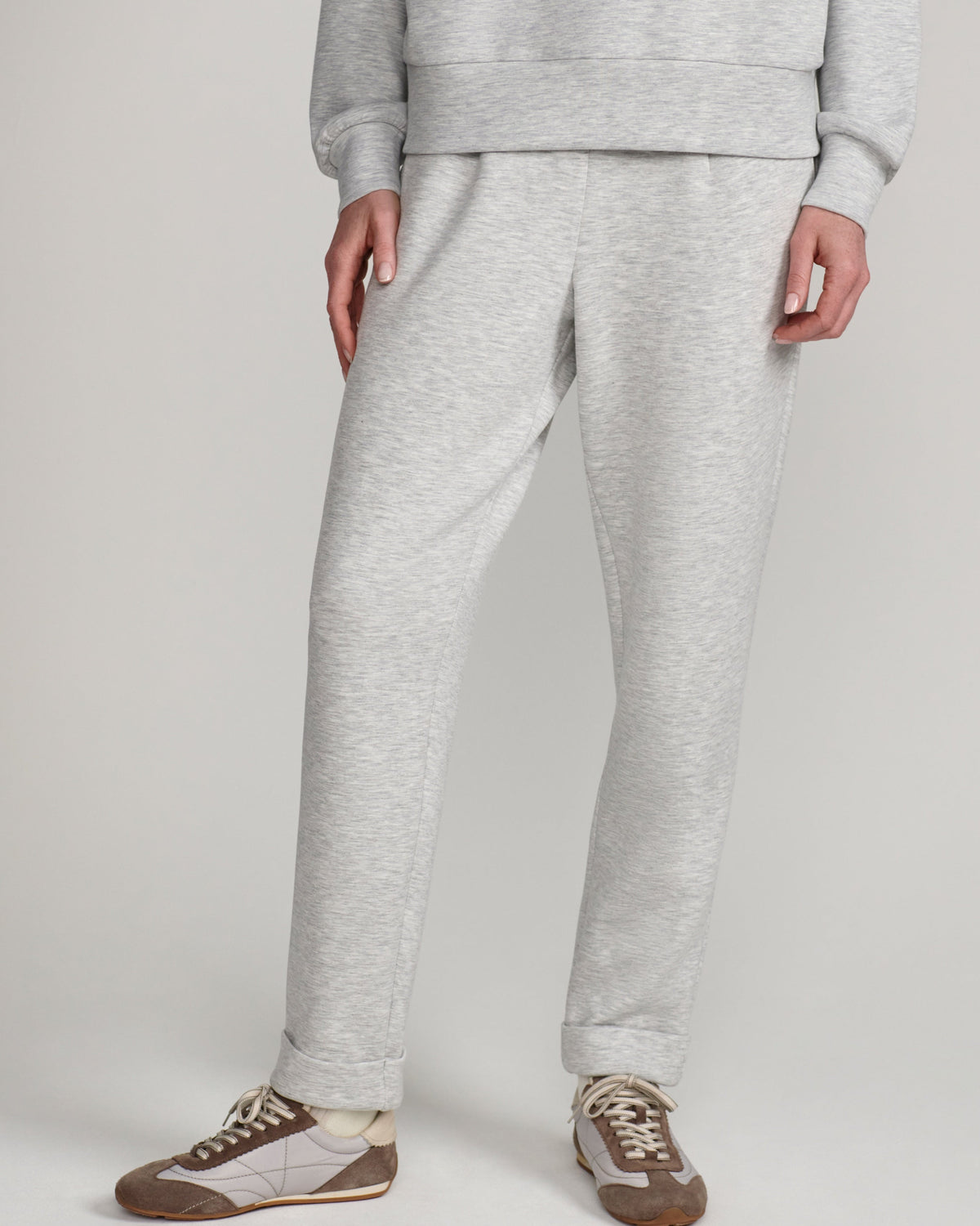 Varley Light Grey Cuffed Pant