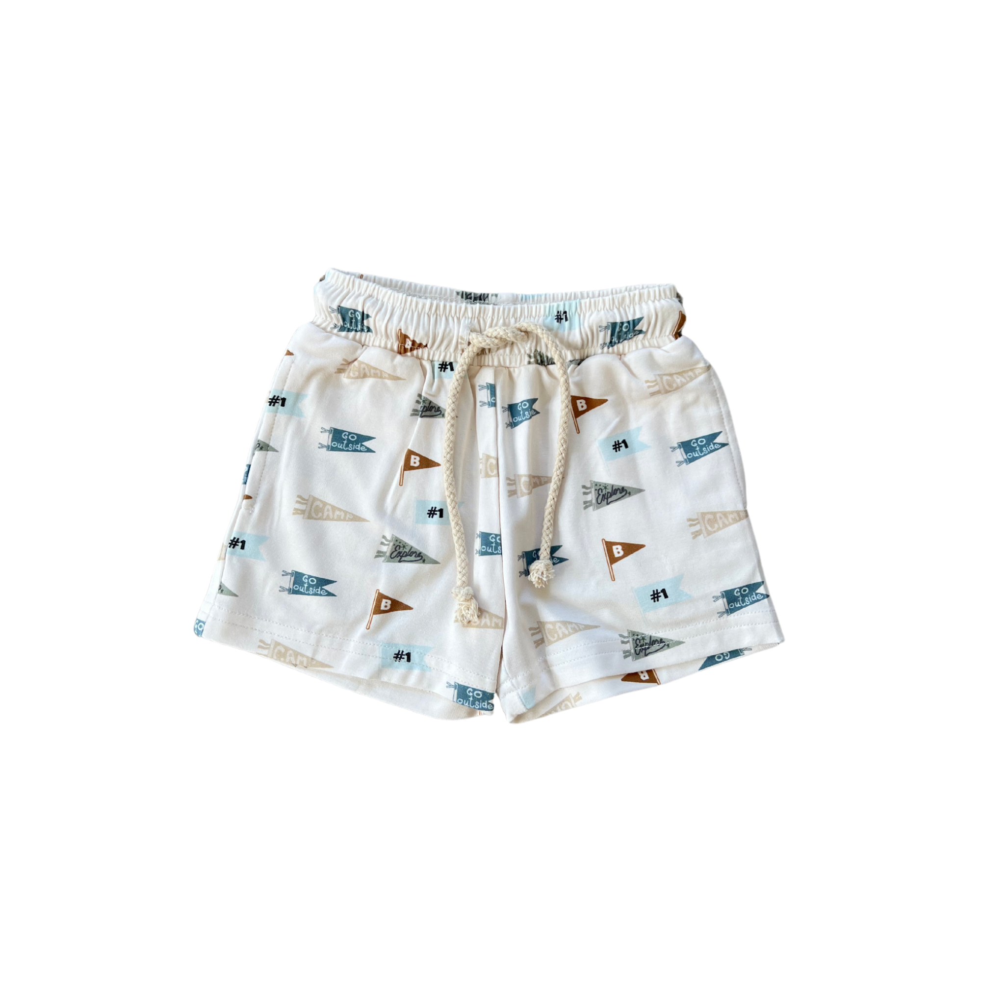 Retro Banner Drawstring Short