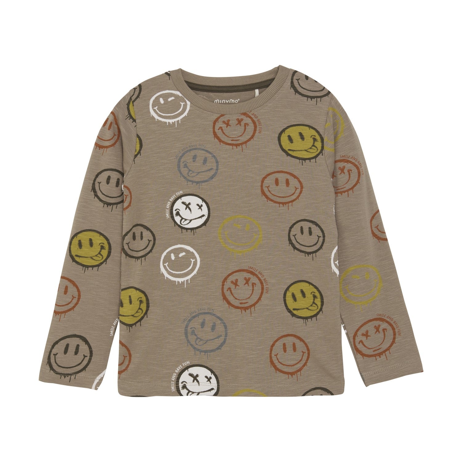 Brown Smiley Face Tee