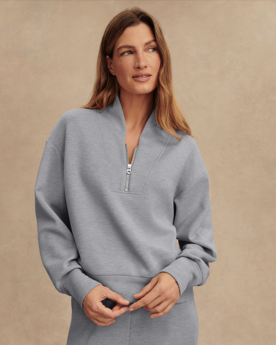 Varley Mid Blue Davidson Top