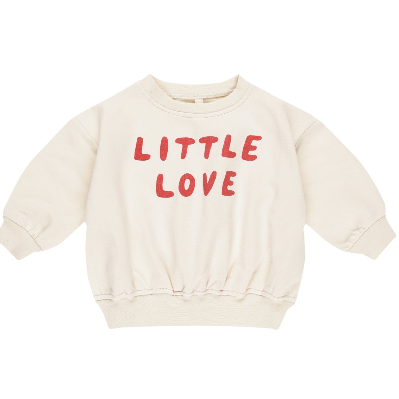 Quincy Mae Cream "Little Love" Sweatshirt