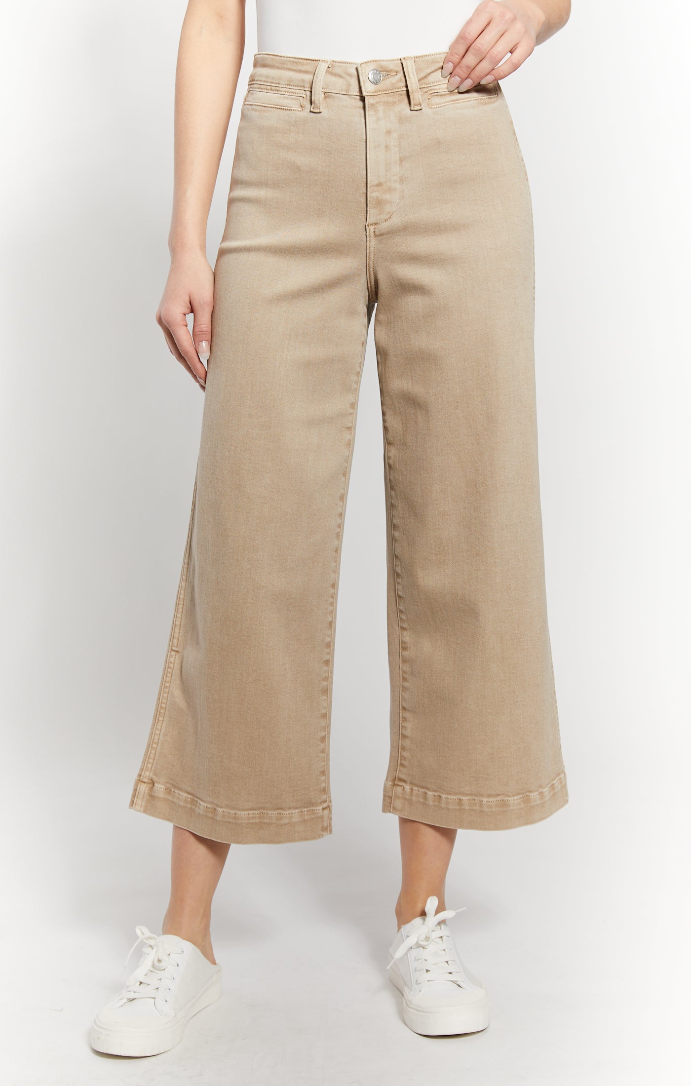 Oat Callie Beige Wide Leg Pant