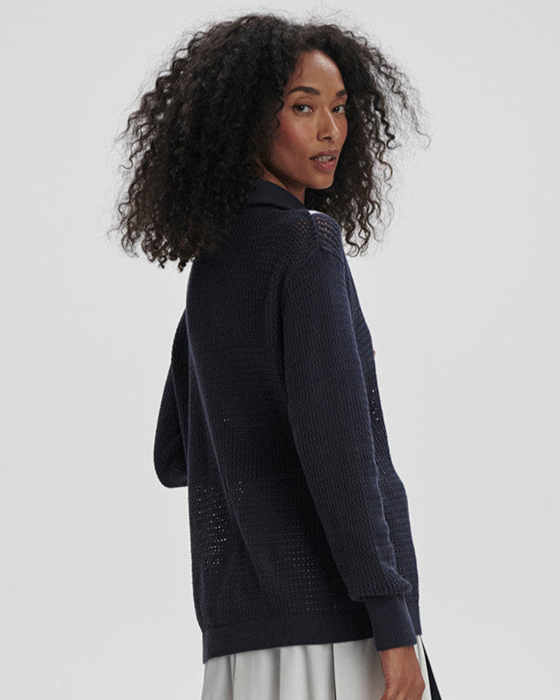 Varley Savannah Navy Tennis Sweater