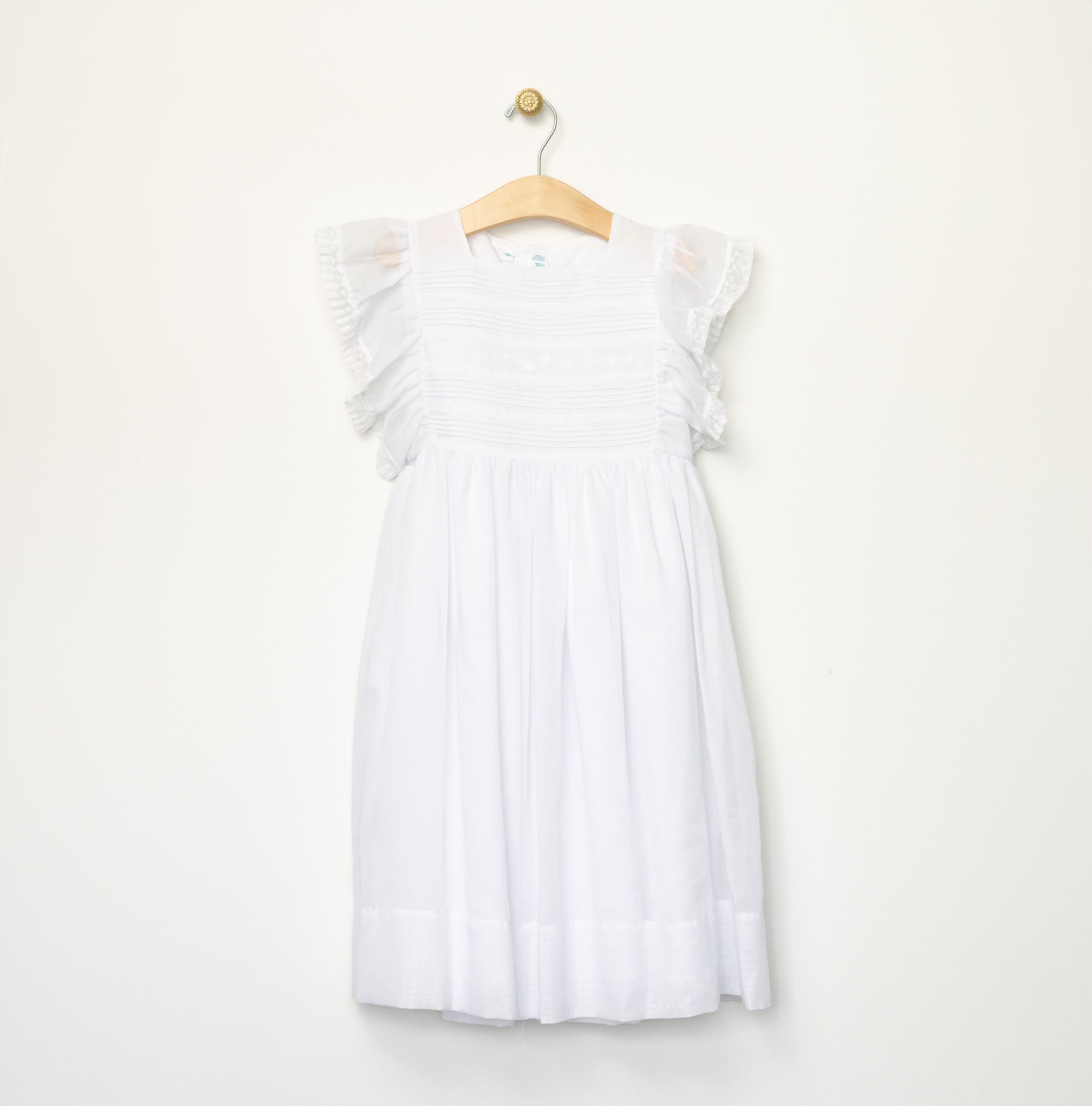 White Pinafore Dress