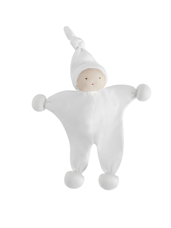 Organic White Baby Buddy Lovey Toy