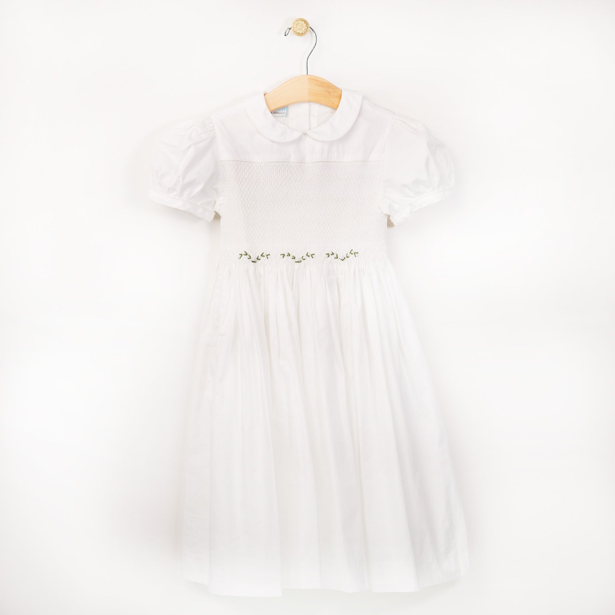 White Smocked Gown