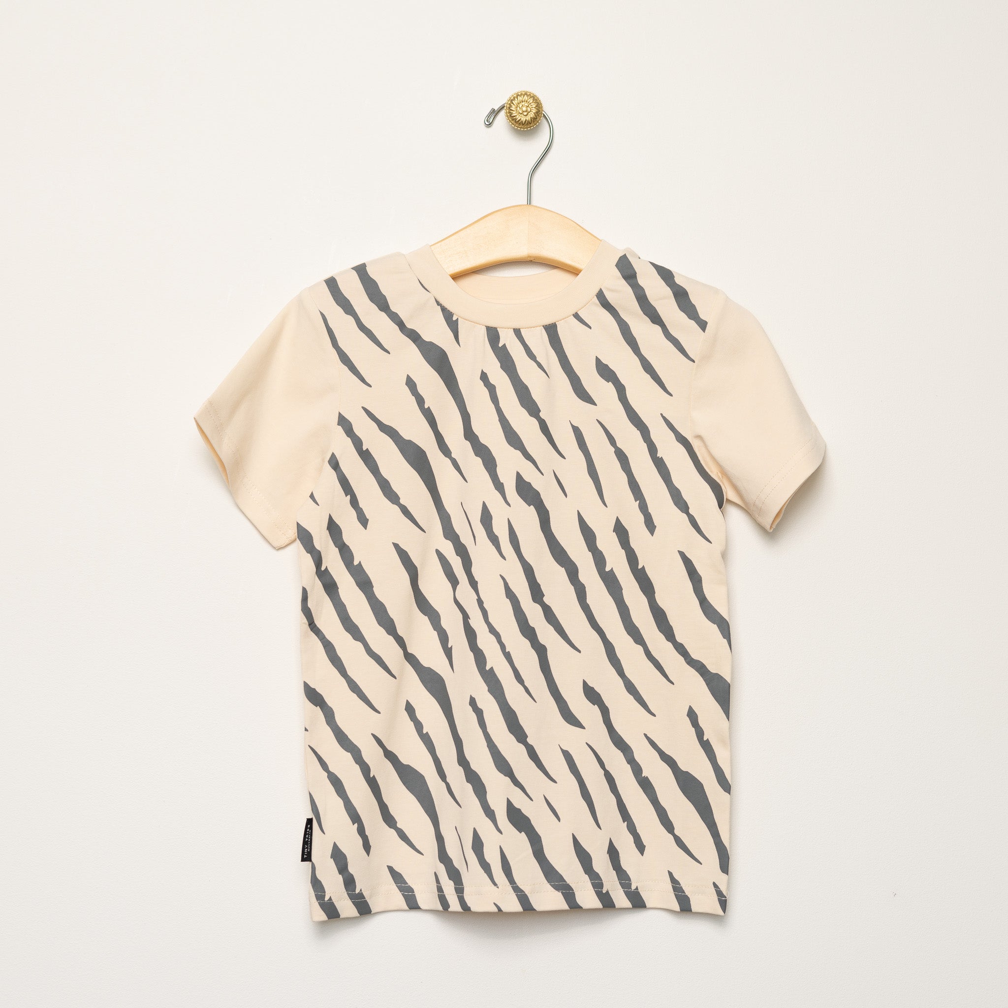 Cream Tiger Stripe Tee