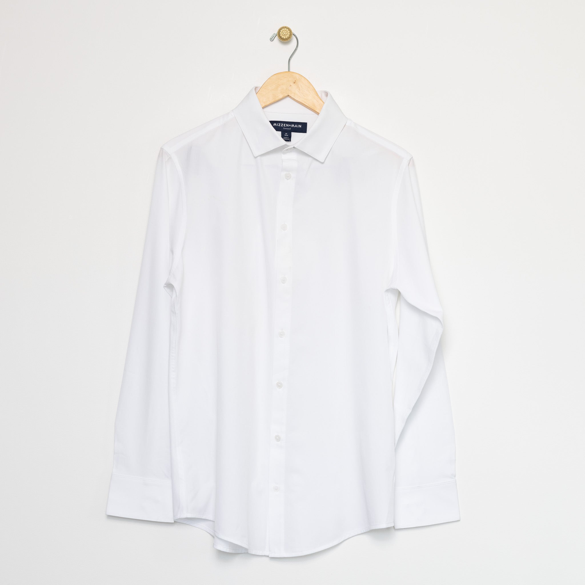 Leeward White LS Dress Shirt