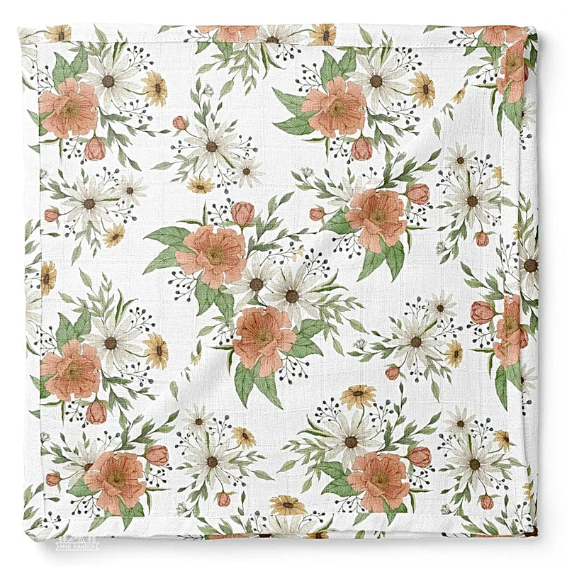 Floral Muslin Swaddle