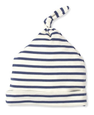 Wide Stripe Knotted Hat